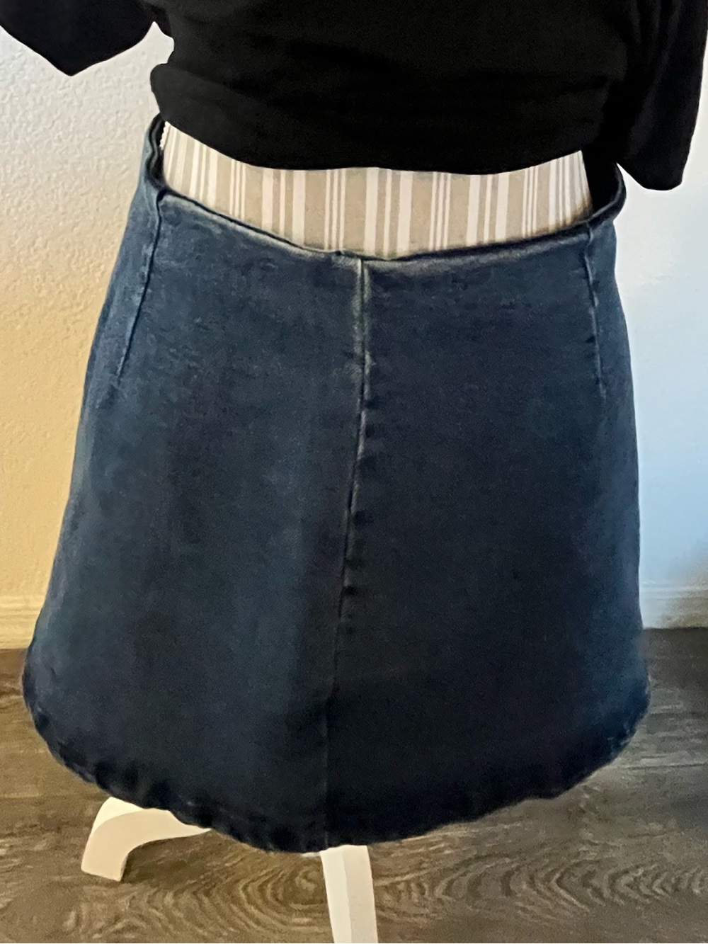 Steve Madden Dark Blue Denim Mini Skirt